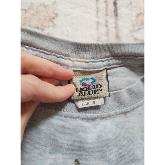 Vtg. Liquid Blue Men's Sz. L Cotton Led Zeppelin Graphic T Shirt - Picture 3 of 7